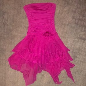 Hot pink BCBG cocktail dress